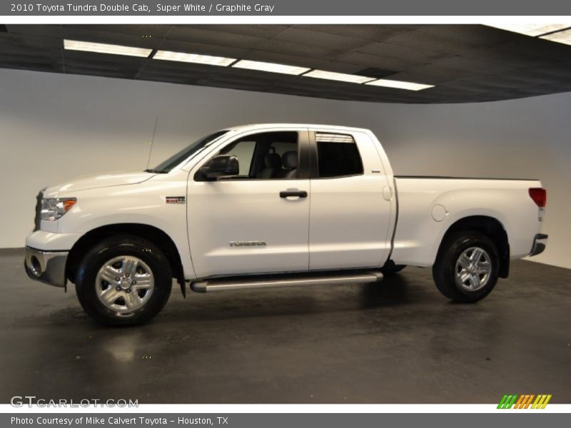 Super White / Graphite Gray 2010 Toyota Tundra Double Cab