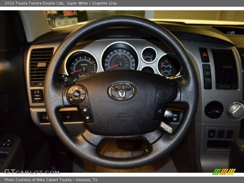 Super White / Graphite Gray 2010 Toyota Tundra Double Cab