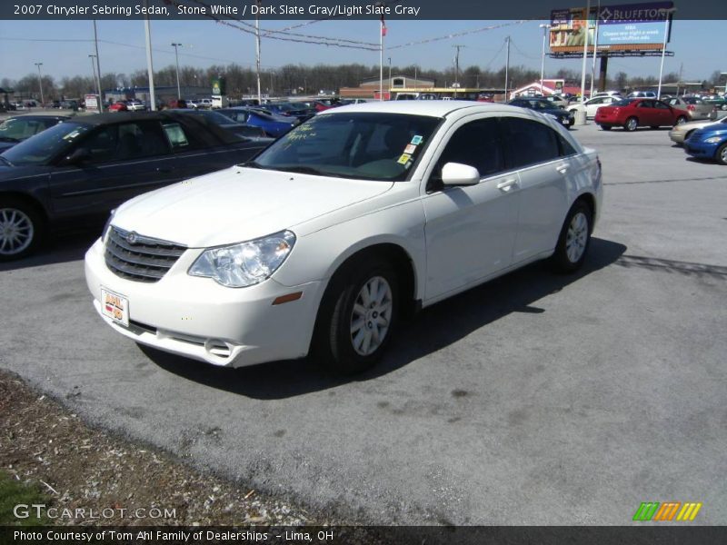 Stone White / Dark Slate Gray/Light Slate Gray 2007 Chrysler Sebring Sedan