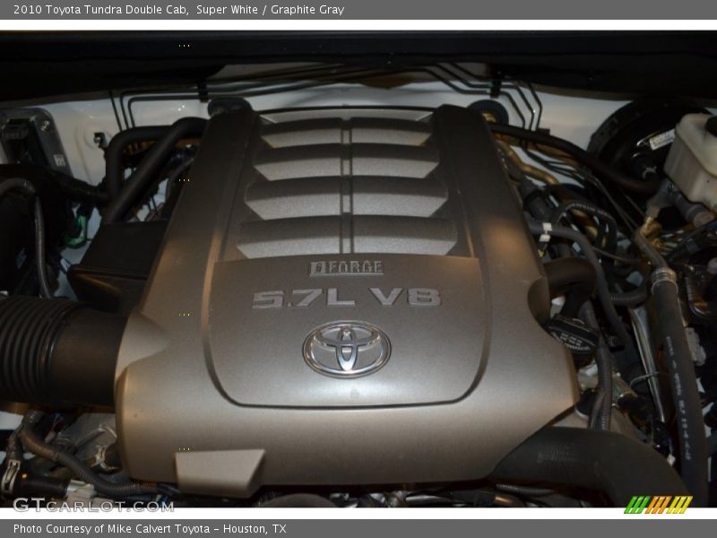Super White / Graphite Gray 2010 Toyota Tundra Double Cab