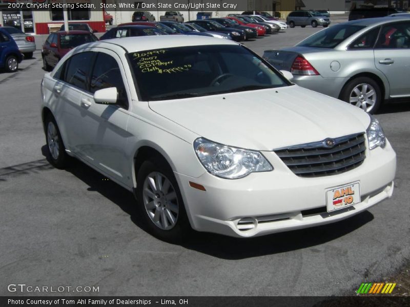 Stone White / Dark Slate Gray/Light Slate Gray 2007 Chrysler Sebring Sedan