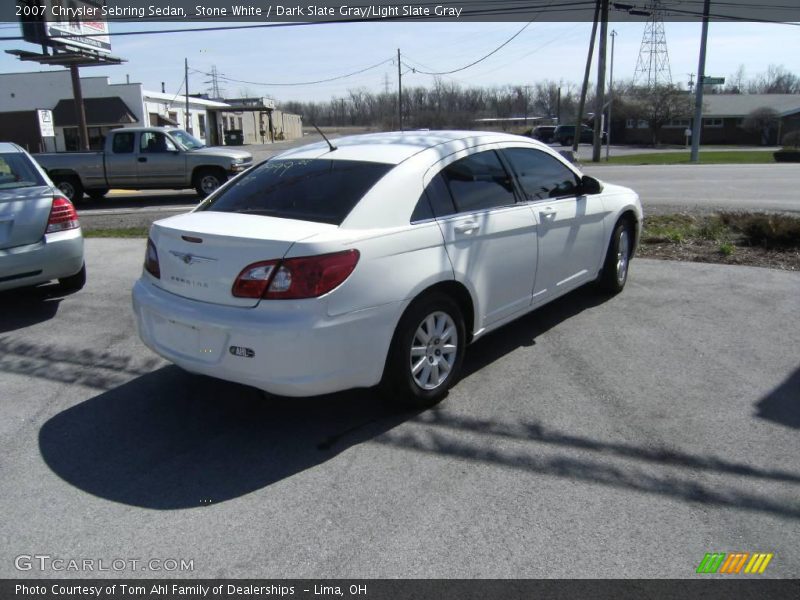 Stone White / Dark Slate Gray/Light Slate Gray 2007 Chrysler Sebring Sedan