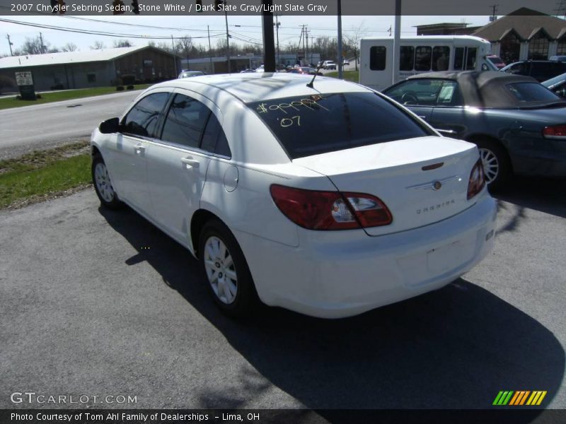 Stone White / Dark Slate Gray/Light Slate Gray 2007 Chrysler Sebring Sedan