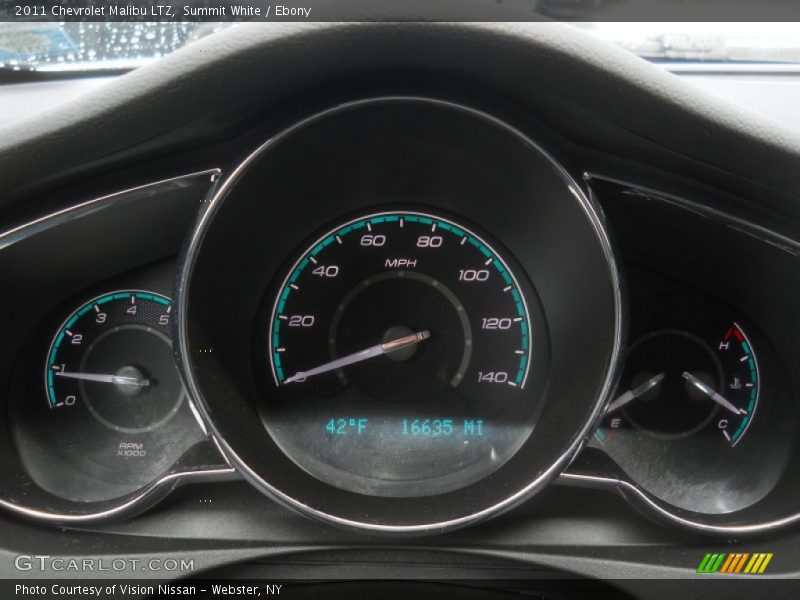 Summit White / Ebony 2011 Chevrolet Malibu LTZ
