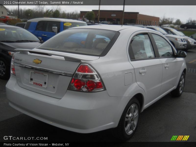 Summit White / Neutral 2011 Chevrolet Aveo LT Sedan