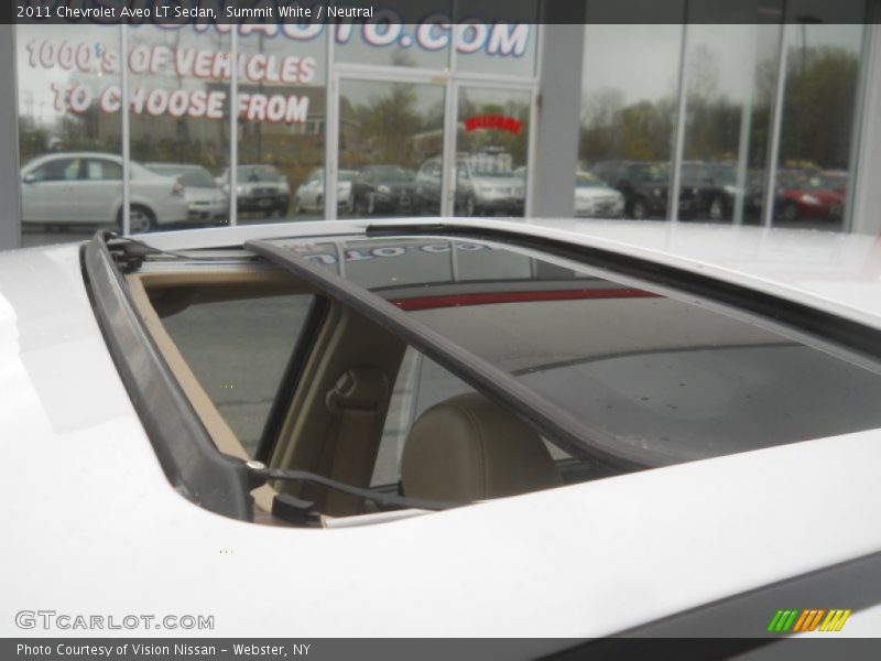 Summit White / Neutral 2011 Chevrolet Aveo LT Sedan