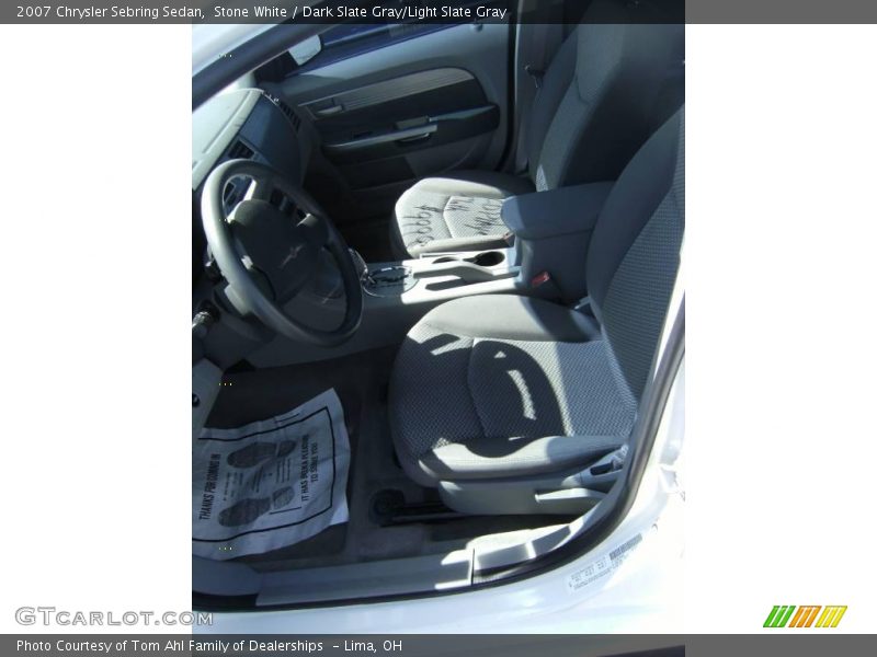Stone White / Dark Slate Gray/Light Slate Gray 2007 Chrysler Sebring Sedan
