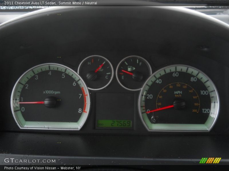 Summit White / Neutral 2011 Chevrolet Aveo LT Sedan