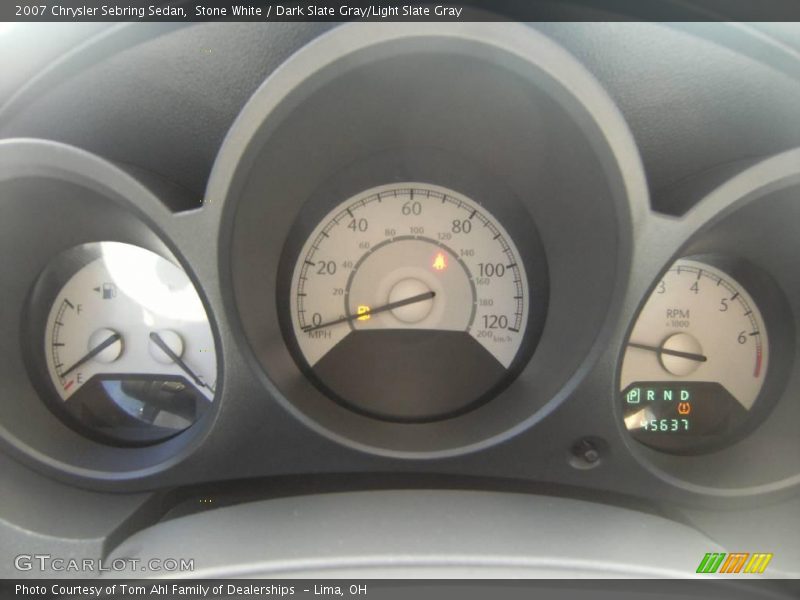Stone White / Dark Slate Gray/Light Slate Gray 2007 Chrysler Sebring Sedan