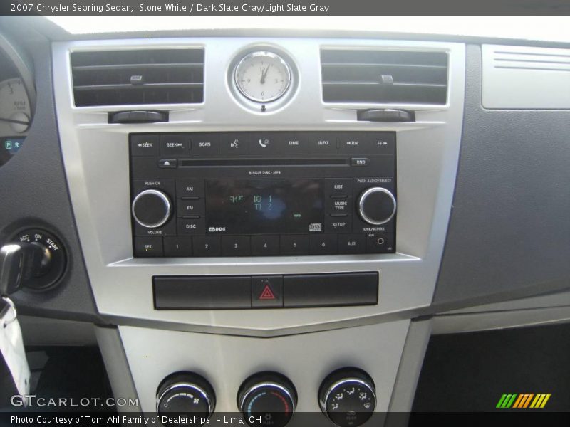 Stone White / Dark Slate Gray/Light Slate Gray 2007 Chrysler Sebring Sedan