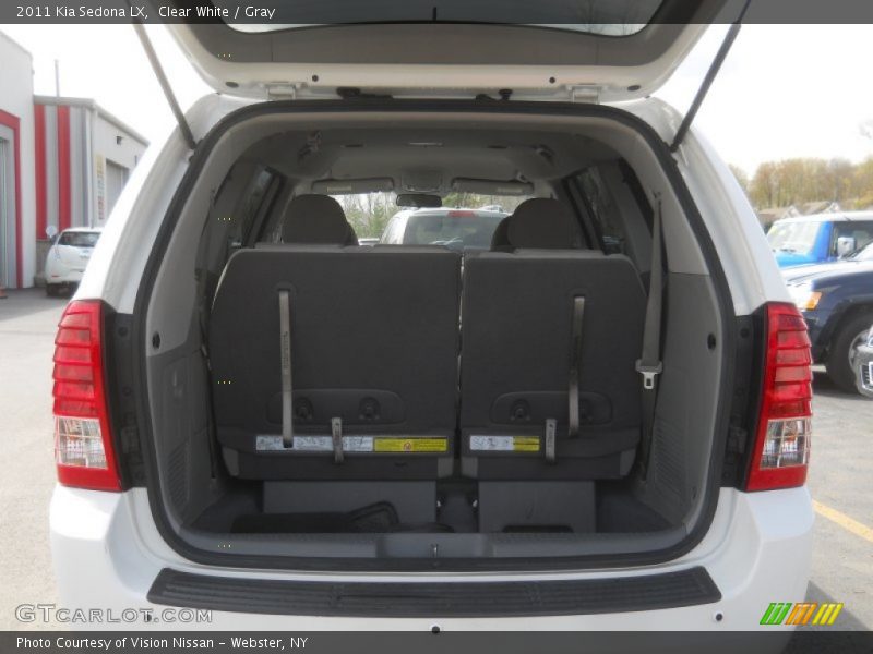 Clear White / Gray 2011 Kia Sedona LX