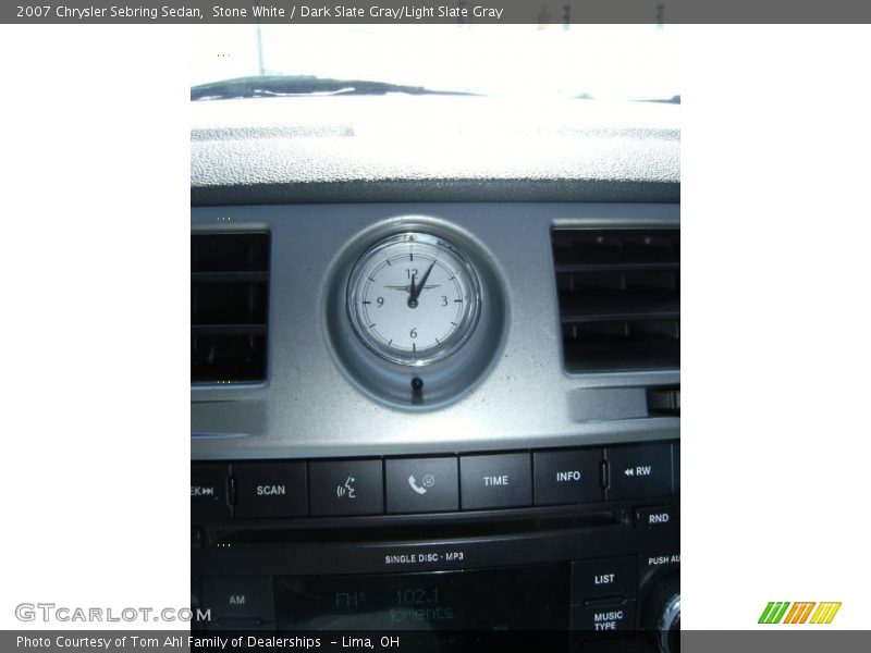 Stone White / Dark Slate Gray/Light Slate Gray 2007 Chrysler Sebring Sedan
