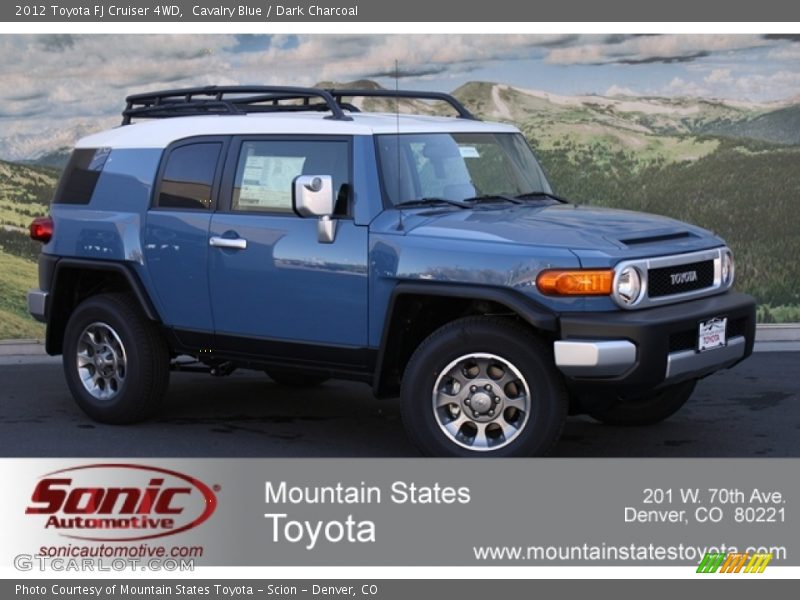 Cavalry Blue / Dark Charcoal 2012 Toyota FJ Cruiser 4WD