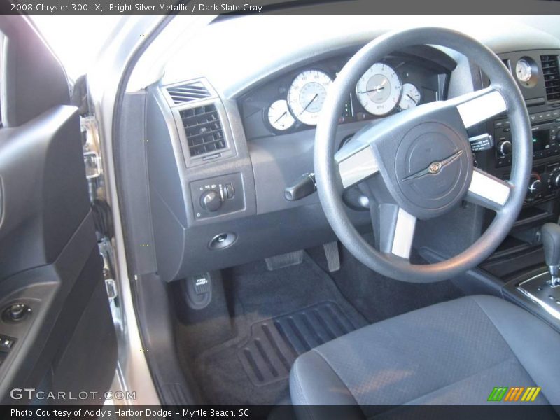 Bright Silver Metallic / Dark Slate Gray 2008 Chrysler 300 LX