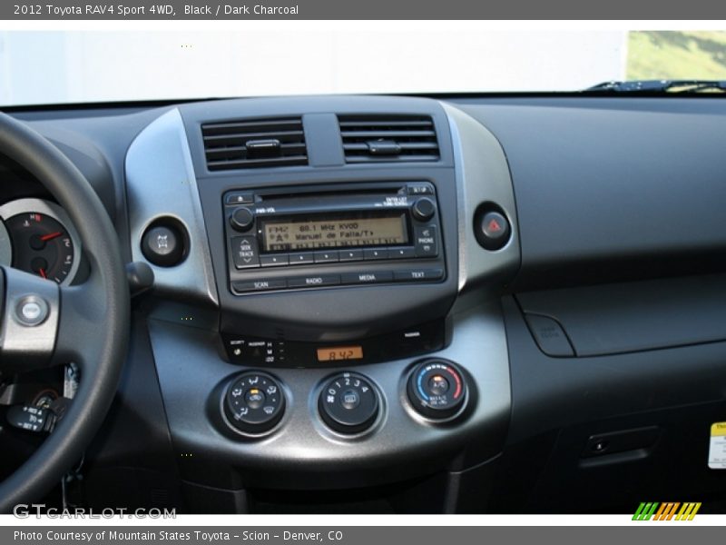 Black / Dark Charcoal 2012 Toyota RAV4 Sport 4WD