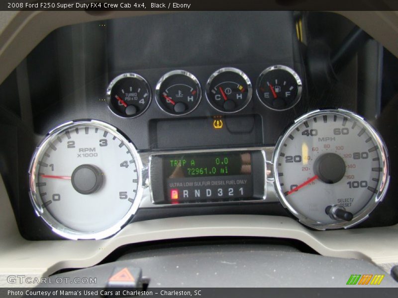 Black / Ebony 2008 Ford F250 Super Duty FX4 Crew Cab 4x4