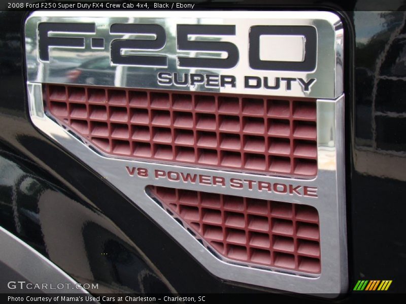 Black / Ebony 2008 Ford F250 Super Duty FX4 Crew Cab 4x4