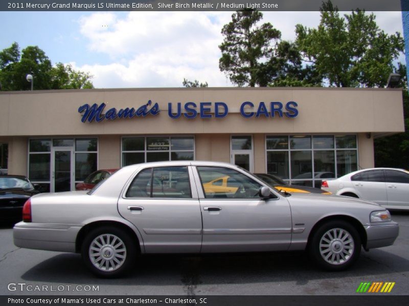 Silver Birch Metallic / Medium Light Stone 2011 Mercury Grand Marquis LS Ultimate Edition