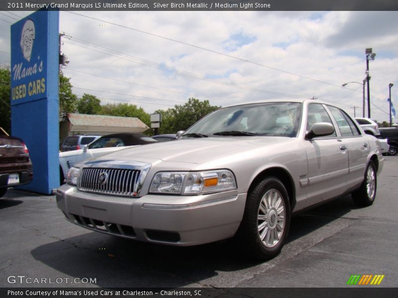 Silver Birch Metallic / Medium Light Stone 2011 Mercury Grand Marquis LS Ultimate Edition