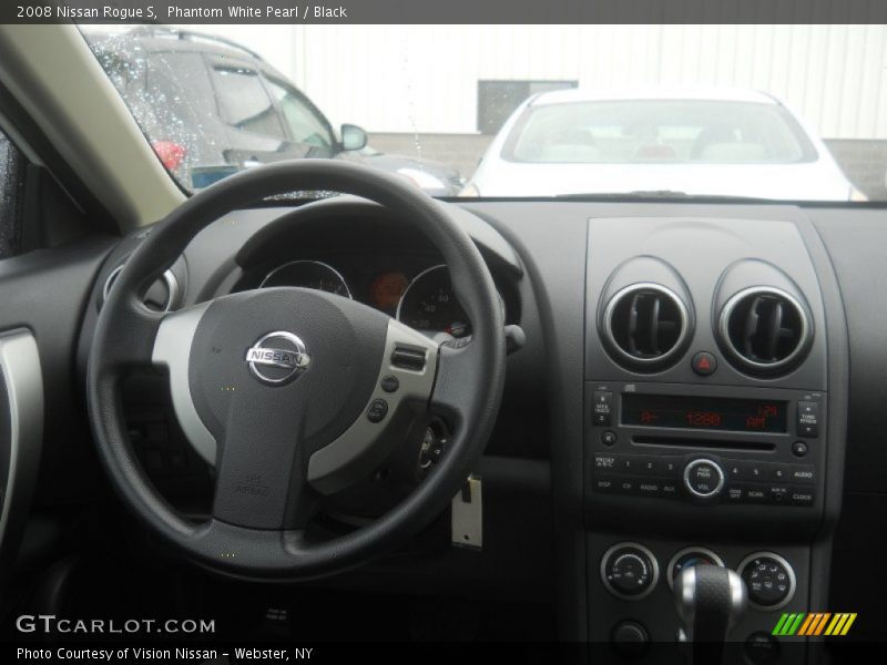 Phantom White Pearl / Black 2008 Nissan Rogue S