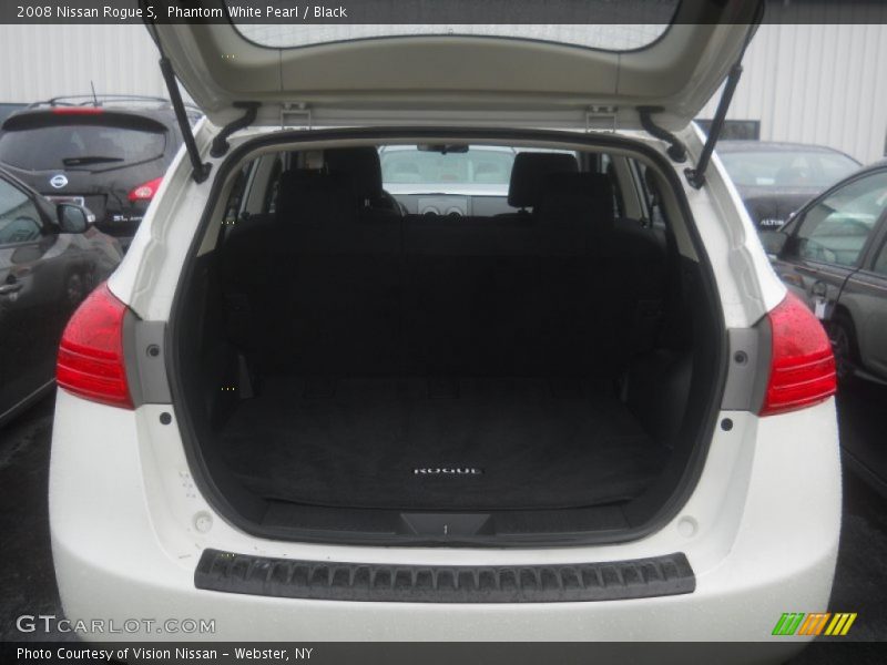 Phantom White Pearl / Black 2008 Nissan Rogue S
