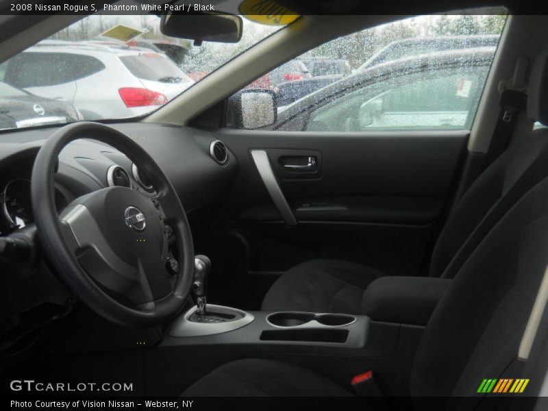 Phantom White Pearl / Black 2008 Nissan Rogue S