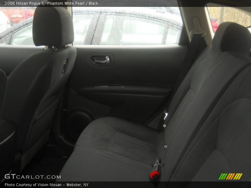 Phantom White Pearl / Black 2008 Nissan Rogue S