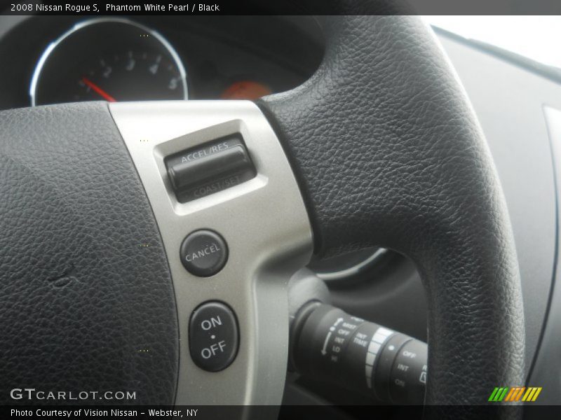 Phantom White Pearl / Black 2008 Nissan Rogue S