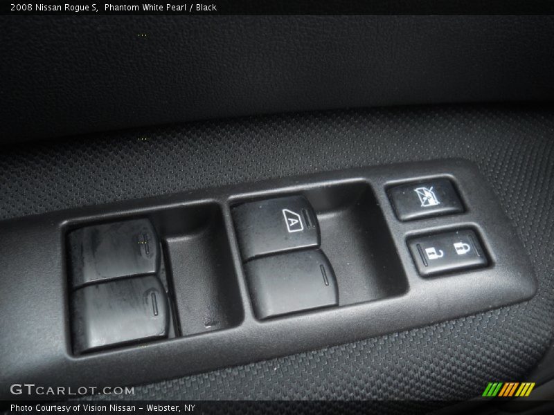 Phantom White Pearl / Black 2008 Nissan Rogue S