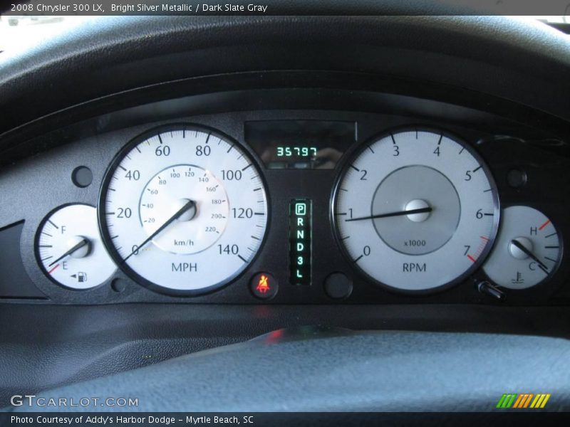 Bright Silver Metallic / Dark Slate Gray 2008 Chrysler 300 LX