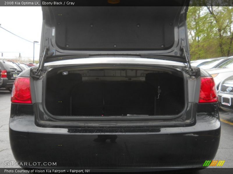 Ebony Black / Gray 2008 Kia Optima LX
