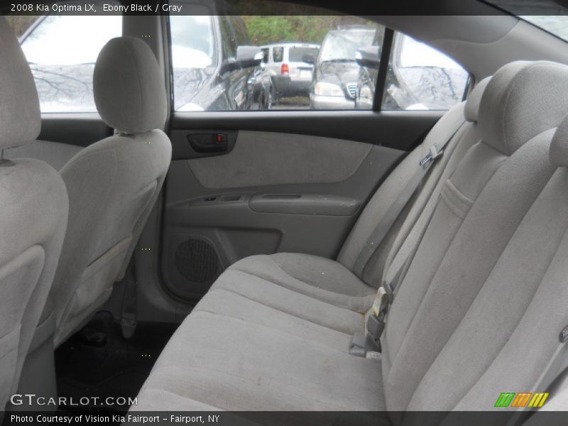 Ebony Black / Gray 2008 Kia Optima LX