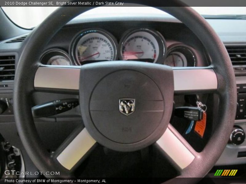 Bright Silver Metallic / Dark Slate Gray 2010 Dodge Challenger SE