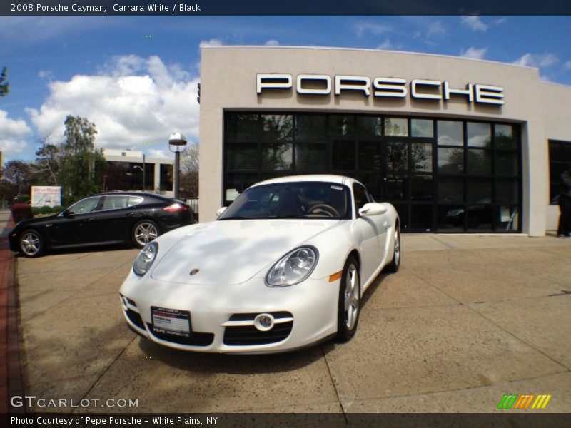 Carrara White / Black 2008 Porsche Cayman