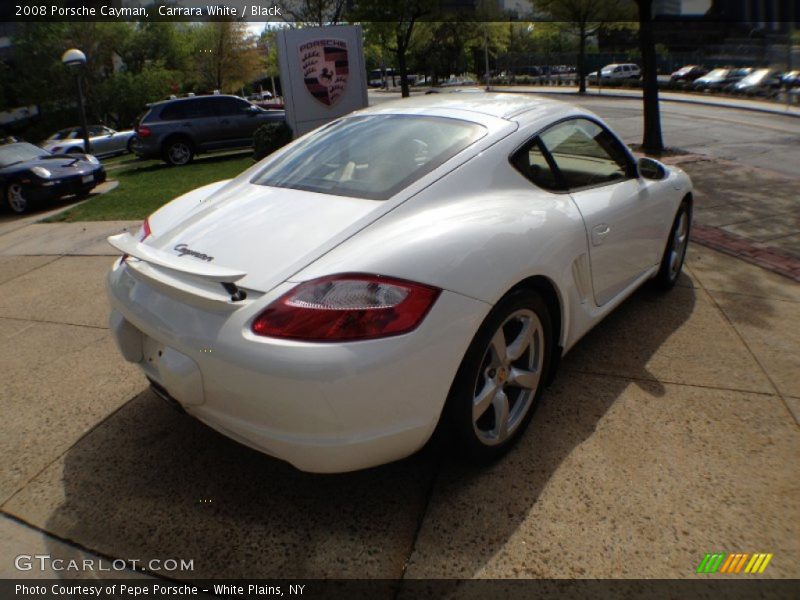 Carrara White / Black 2008 Porsche Cayman