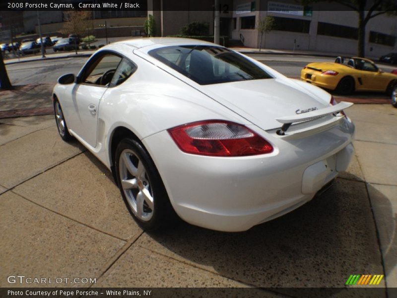 Carrara White / Black 2008 Porsche Cayman