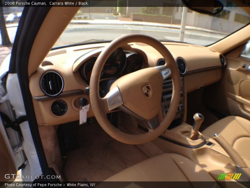 Carrara White / Black 2008 Porsche Cayman