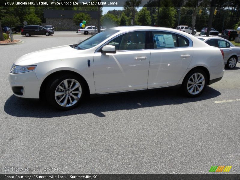 White Chocolate Tri-Coat / Light Camel 2009 Lincoln MKS Sedan