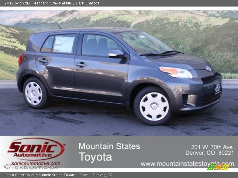 Magnetic Gray Metallic / Dark Charcoal 2012 Scion xD