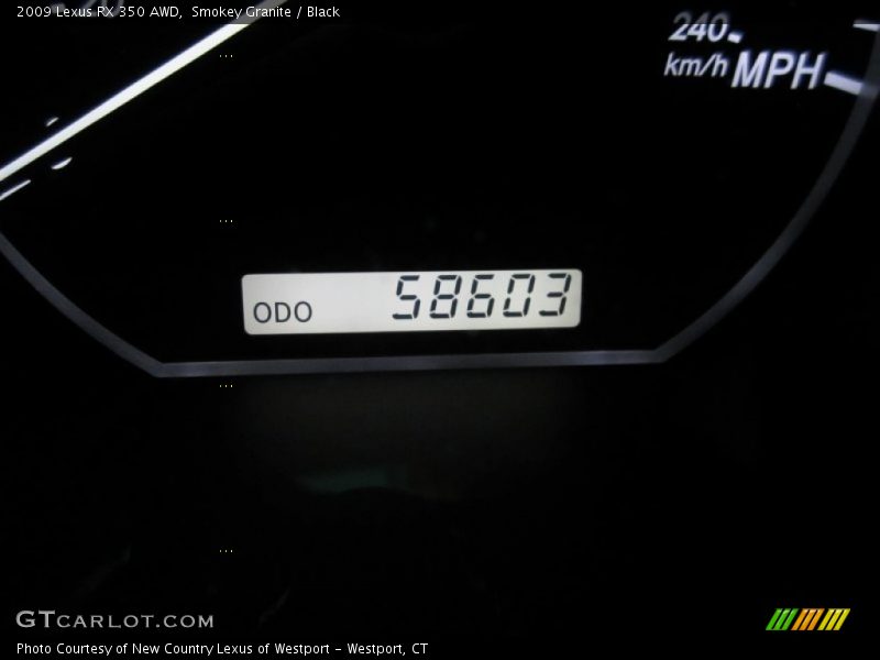 Smokey Granite / Black 2009 Lexus RX 350 AWD