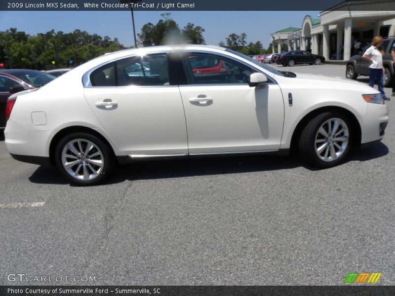 White Chocolate Tri-Coat / Light Camel 2009 Lincoln MKS Sedan