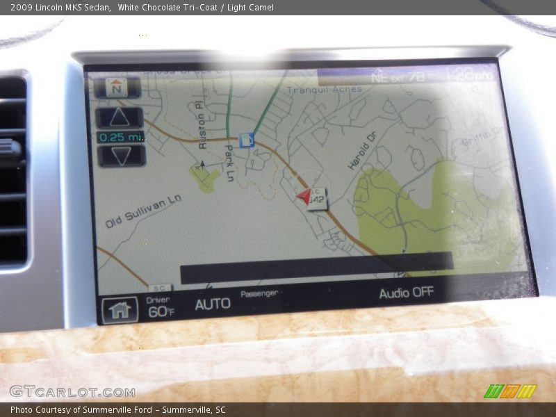 White Chocolate Tri-Coat / Light Camel 2009 Lincoln MKS Sedan