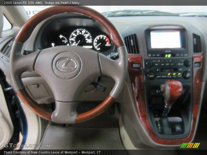 Indigo Ink Pearl / Ivory 2003 Lexus RX 300 AWD
