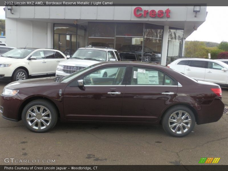 Bordeaux Reserve Metallic / Light Camel 2012 Lincoln MKZ AWD