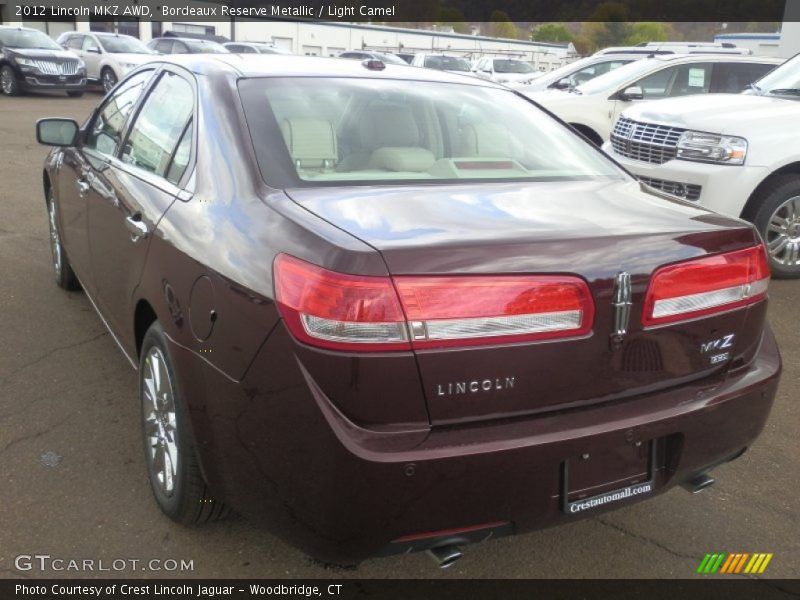 Bordeaux Reserve Metallic / Light Camel 2012 Lincoln MKZ AWD