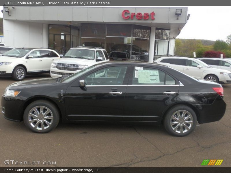 Tuxedo Black Metallic / Dark Charcoal 2012 Lincoln MKZ AWD