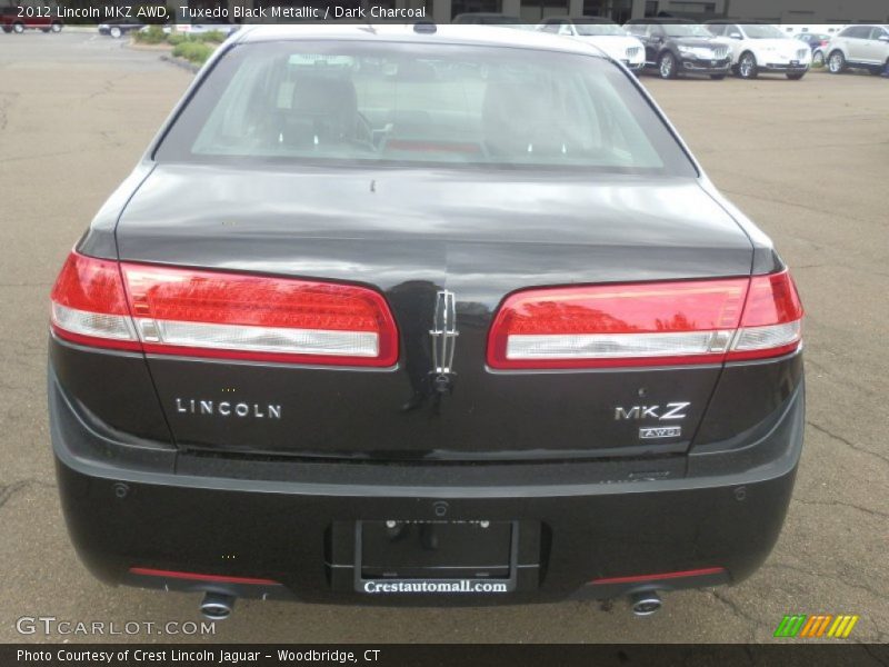 Tuxedo Black Metallic / Dark Charcoal 2012 Lincoln MKZ AWD