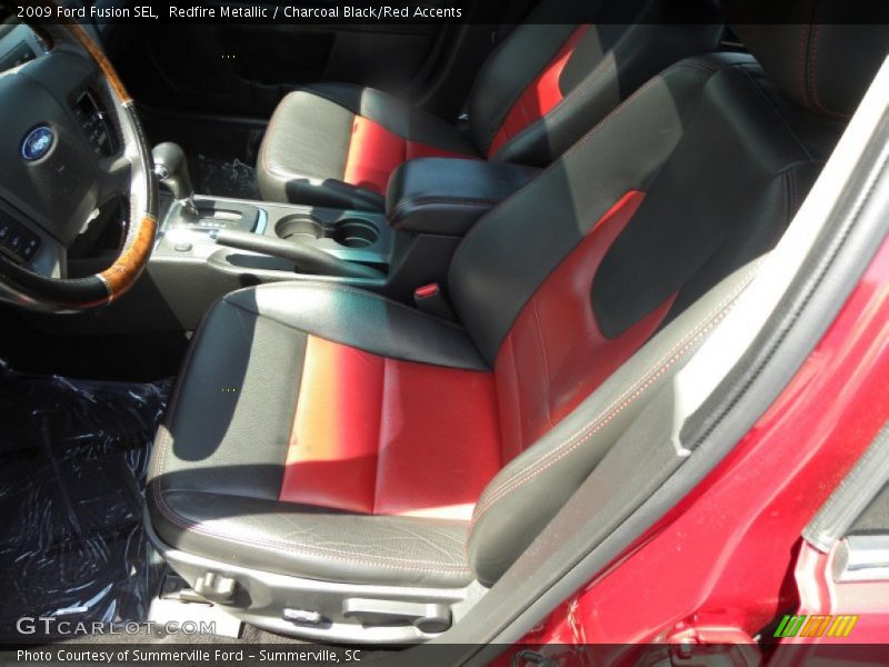 Redfire Metallic / Charcoal Black/Red Accents 2009 Ford Fusion SEL