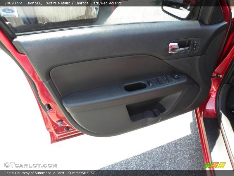 Redfire Metallic / Charcoal Black/Red Accents 2009 Ford Fusion SEL