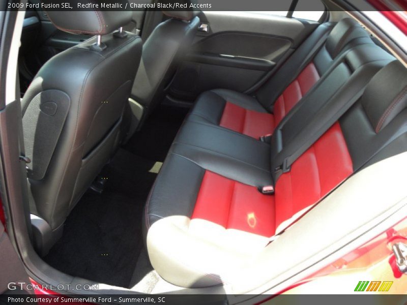 Redfire Metallic / Charcoal Black/Red Accents 2009 Ford Fusion SEL